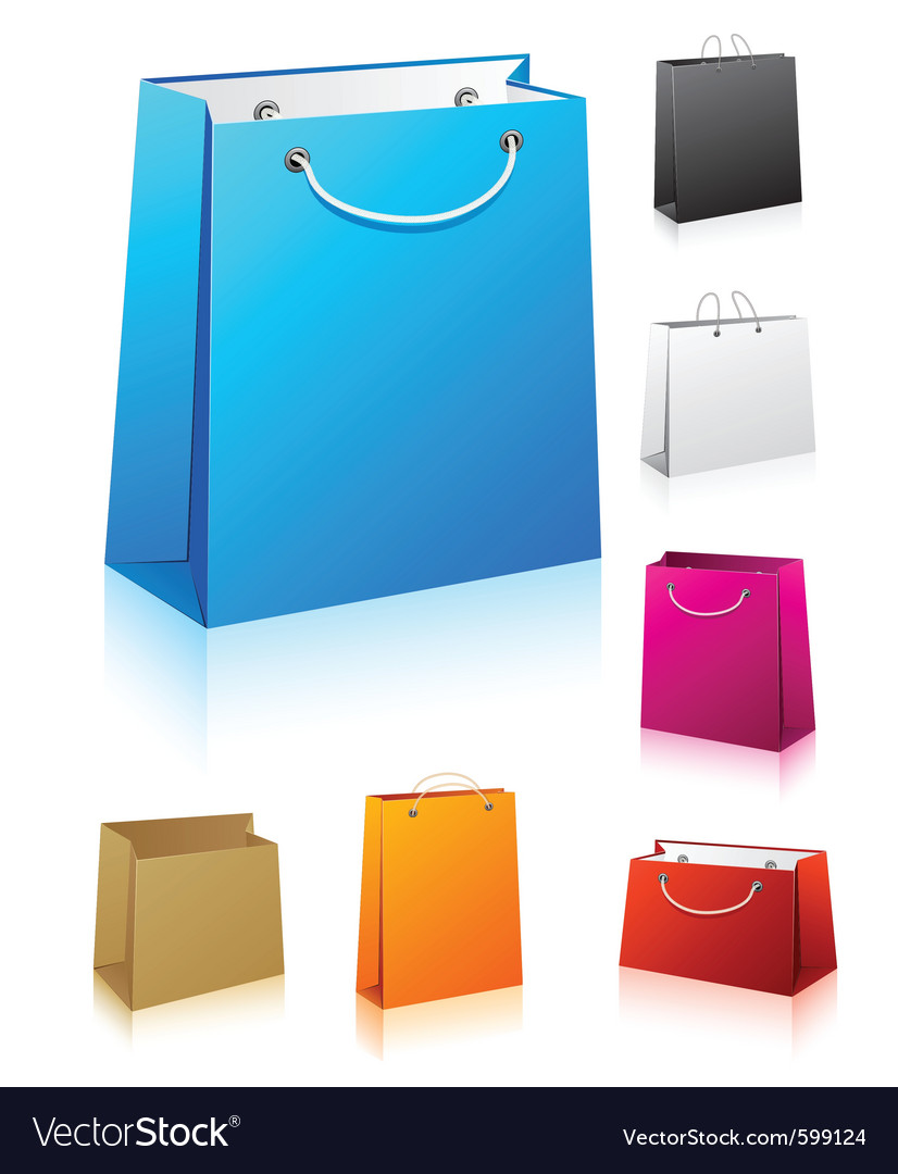 Shopping Bags Vector Free