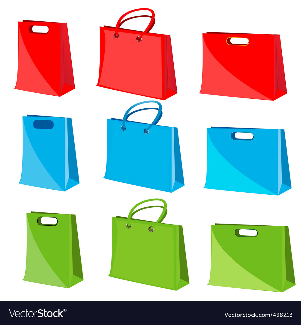 Shopping Bags Vector Free