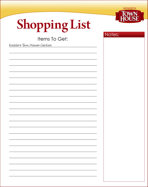 Shopping List