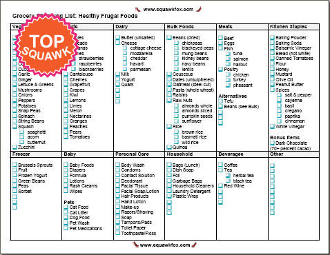 Shopping List Template