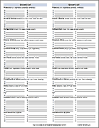 Shopping List Template Uk