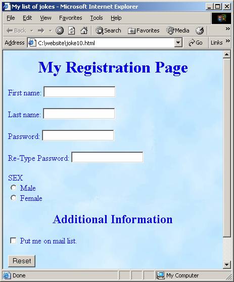 Sign Up Form Design Html