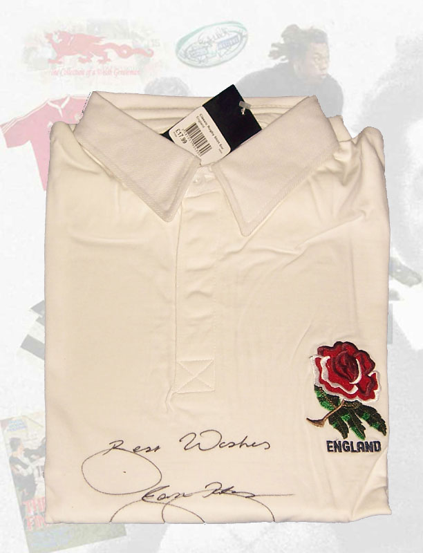 Signed England Rugby Shirt 2003