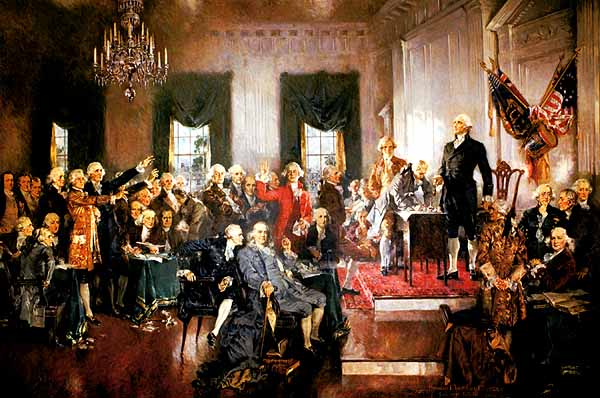 Signing Of The Constitution Painting