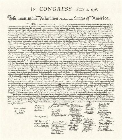 Signing Of The Declaration Of Independence Black And White