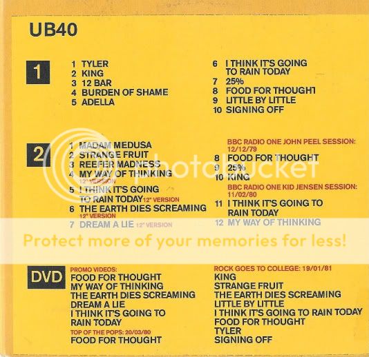 Signing Off Ub40 Tracklist