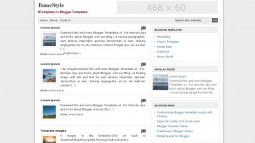 Simple Blogspot Templates Free