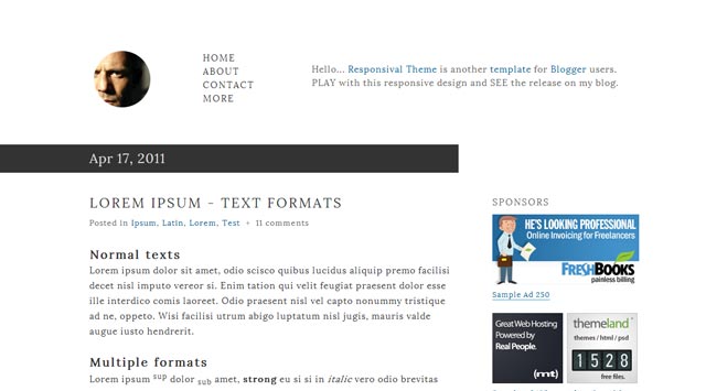 Simple Blogspot Templates Free