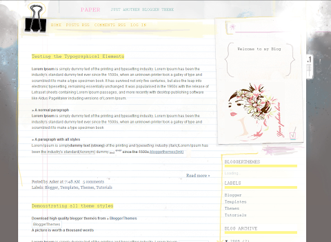 Simple Blogspot Themes