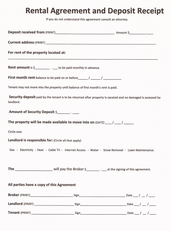 Simple Rental Agreement Sample