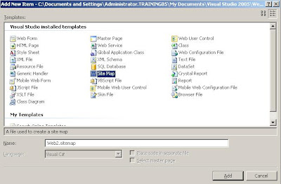 Sitemap Sample Asp.net