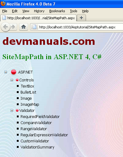 Sitemap Sample Asp.net