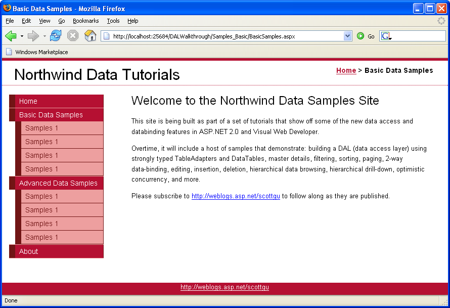 Sitemap Sample Asp.net