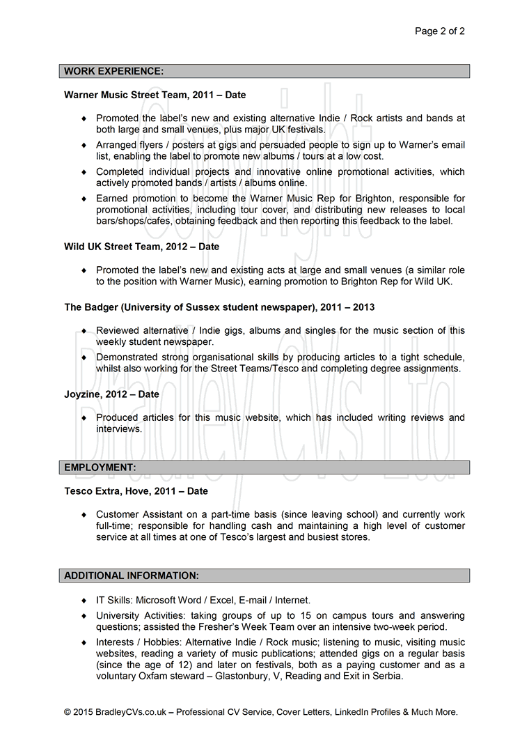 Skills Resume Examples