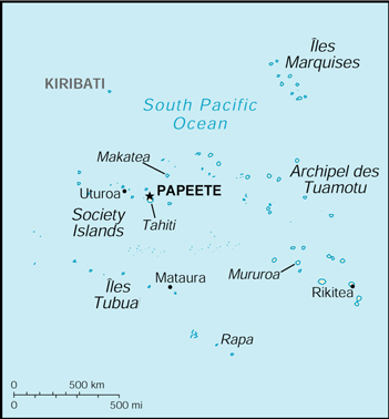 Society Islands Map