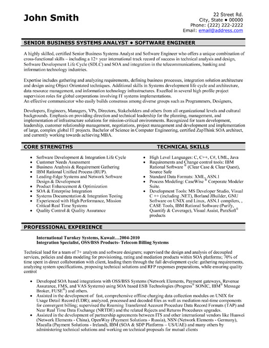 Software Engineer Resume Examples