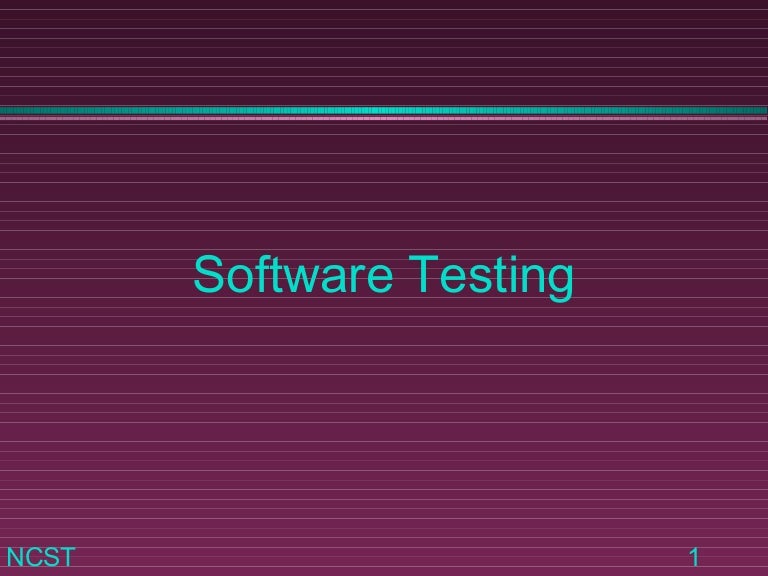 Software Testing Process Ppt