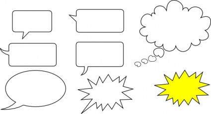 Speaking Bubble Clip Art