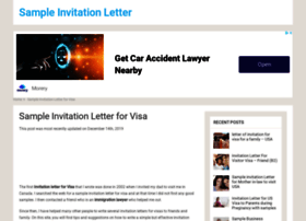 Sponsoring Letter For Visa