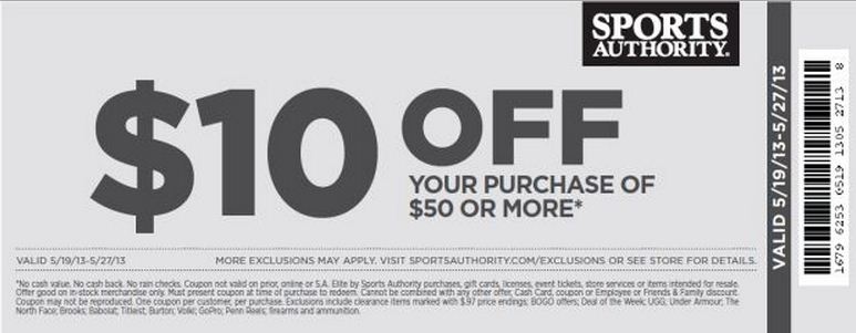 Sports Authority Coupon 2013 Printable