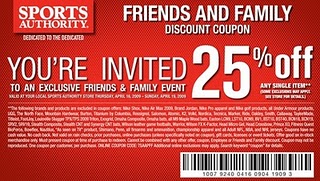 Sports Authority Coupon 25 Off August 2013