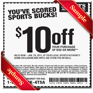 Sports Authority Coupon March 2013