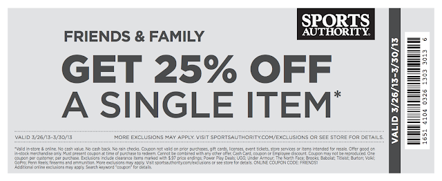 Sports Authority Coupon Print