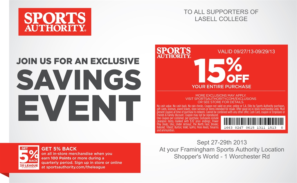 Sports Authority Coupon Print