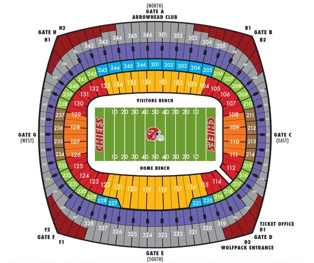 Sports Authority Field Seating Chart