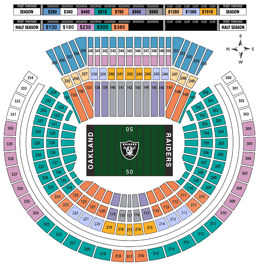 Sports Authority Field Seating Chart