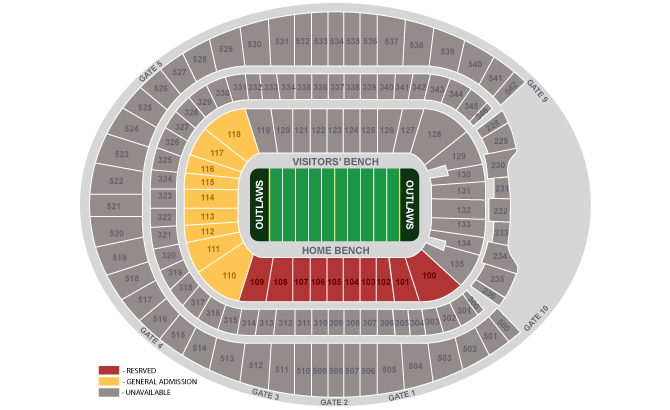 Sports Authority Field Seating Chart