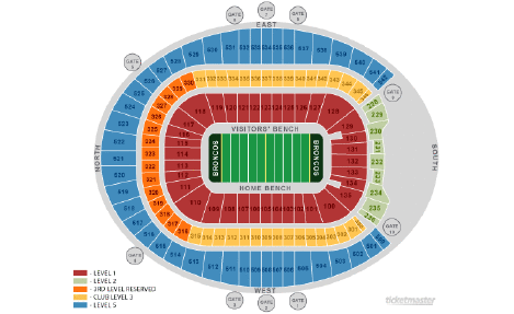 Sports Authority Field Seating Map