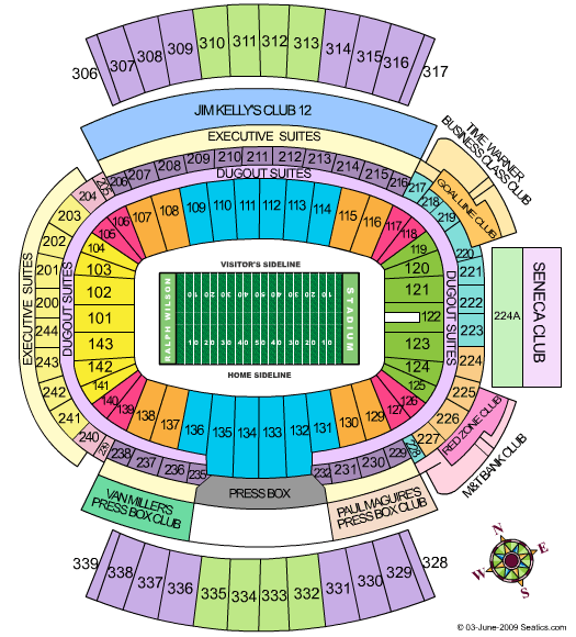 Sports Authority Field Seating Map