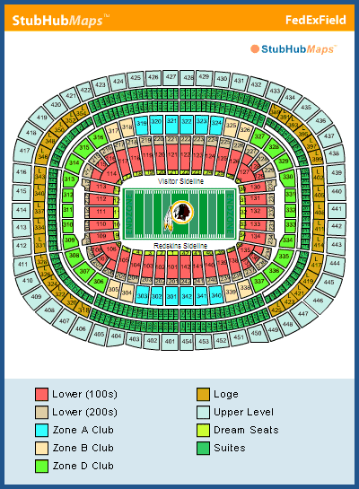 Sports Authority Field Seating Map