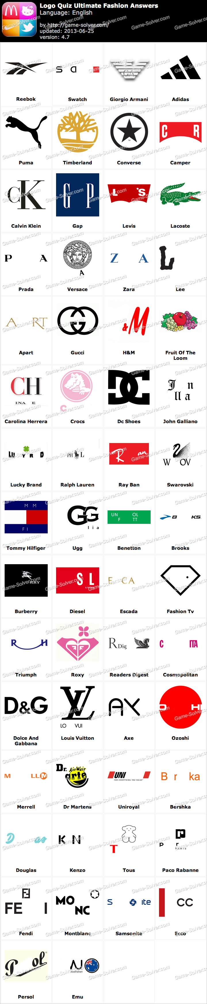 Sports Brand Logos Quiz