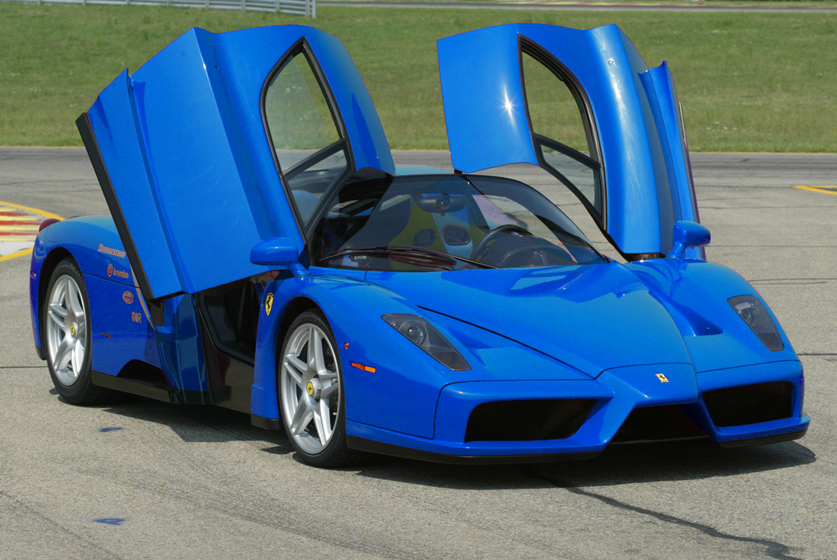 Sports Cars Ferrari Blue