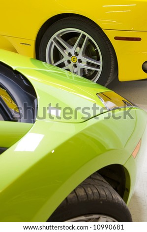 Sports Cars Ferrari Green