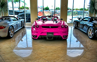 Sports Cars Ferrari Pink