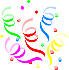 Streamers Clipart