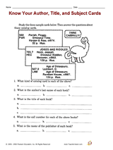 Subject Card Catalog