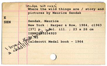 Subject Card Catalog Example