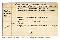 Subject Card Catalog Example