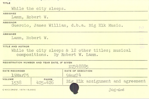 Subject Card Catalog Format