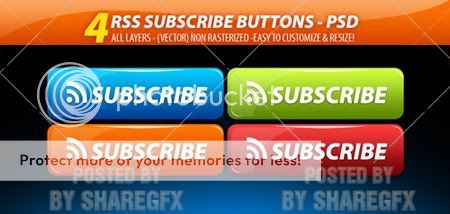 Subscribe Button Psd