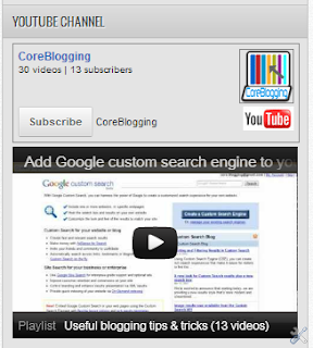 Subscribe Youtube Widget