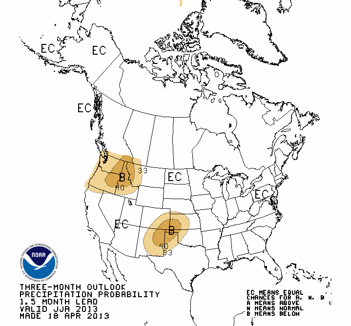 Summer Weather Forecast Map