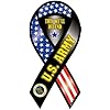 Support Our Troops Ribbon Car Magnet