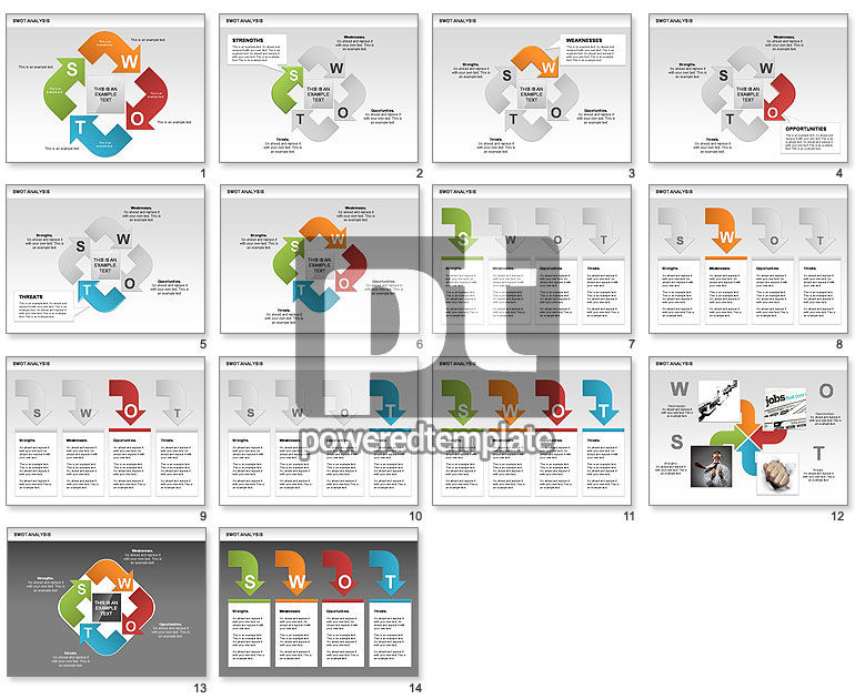 Swot Analysis Diagrams Charts