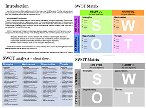 Swot Matrix Template Powerpoint