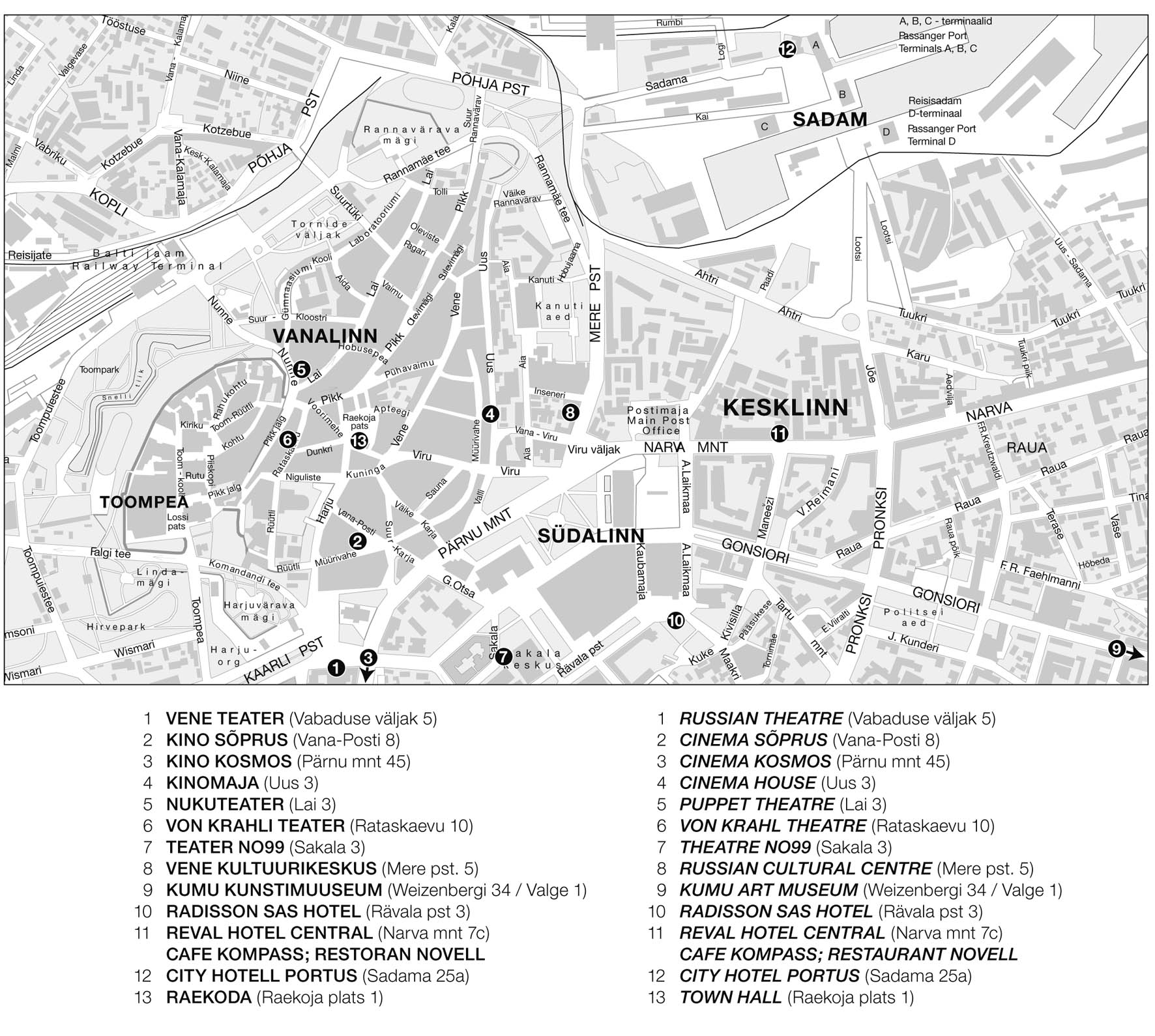 Tallinn Estonia Map